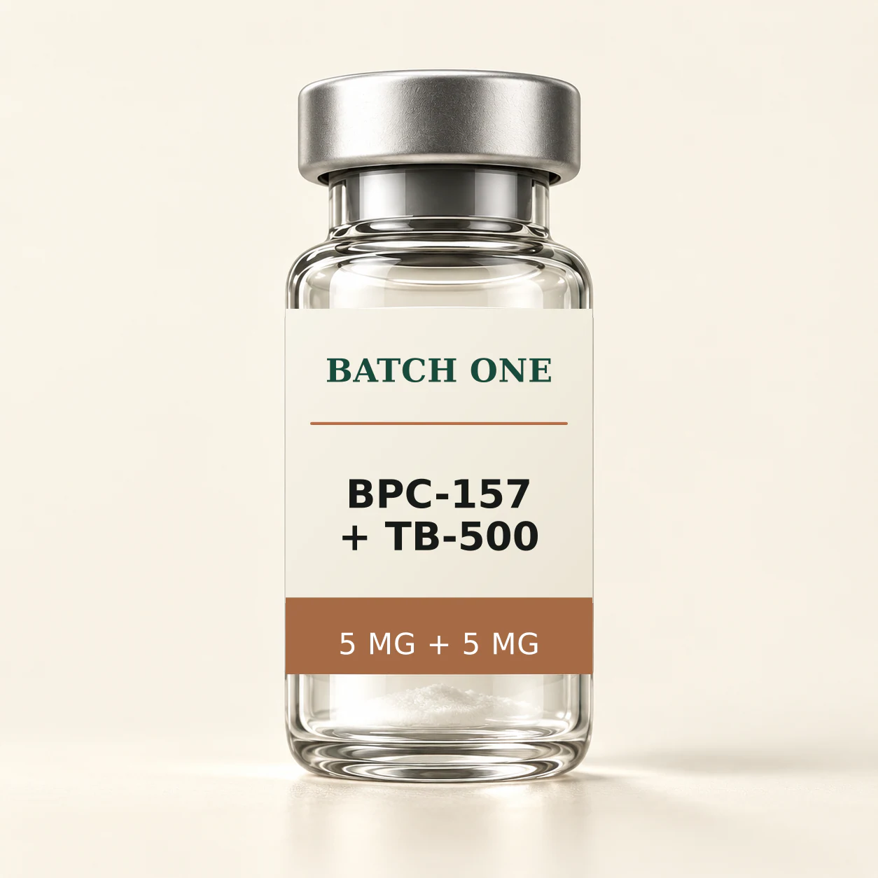 BATCH ONE BPC-157 + TB-500 5 MG + 5 MG research material vial