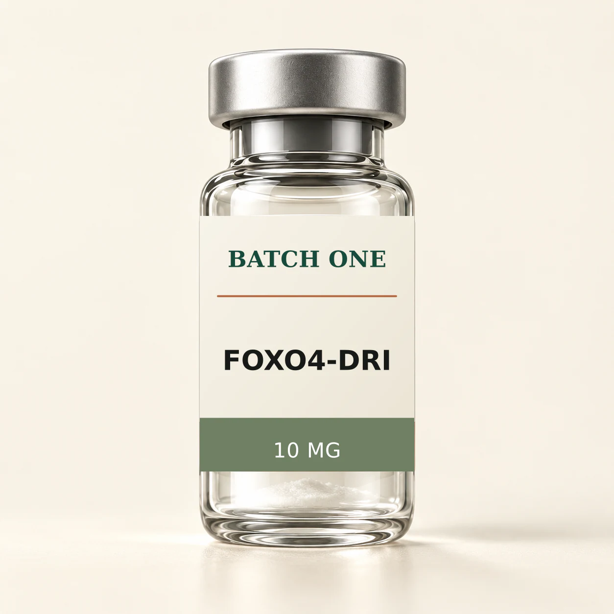 BATCH ONE FOXO4-DRI 10 MG research material vial