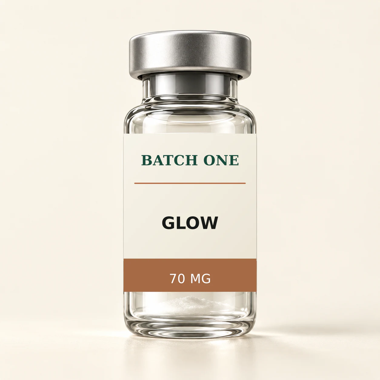 BATCH ONE GLOW 70 MG research material vial