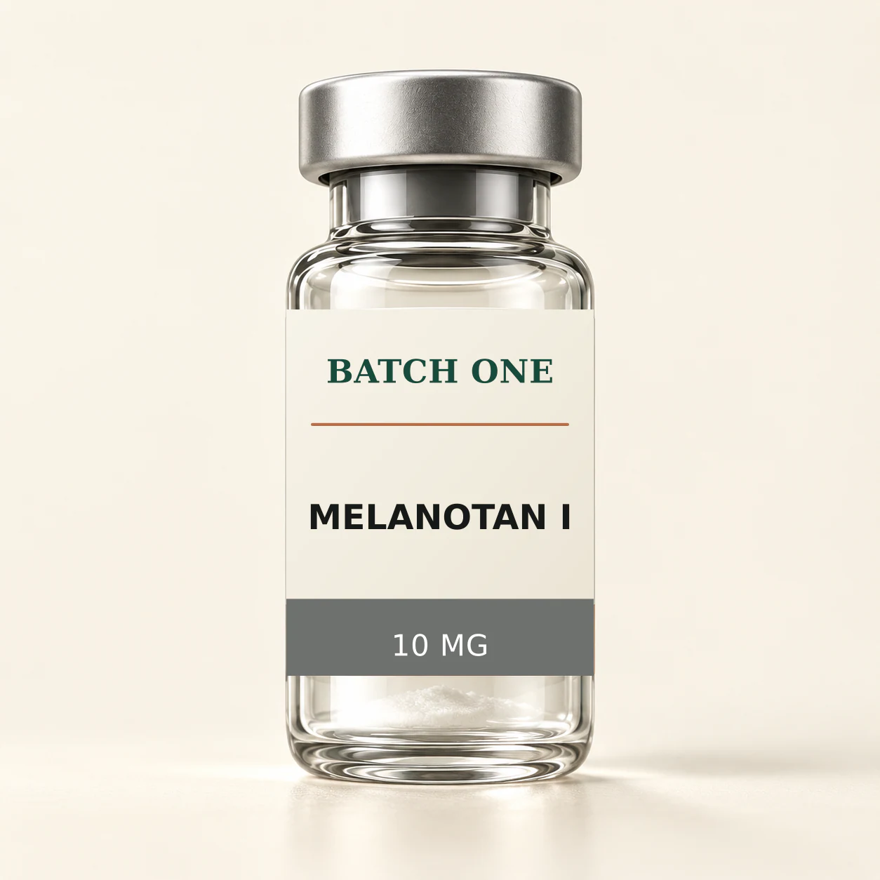 BATCH ONE Melanotan I 10 MG research material vial