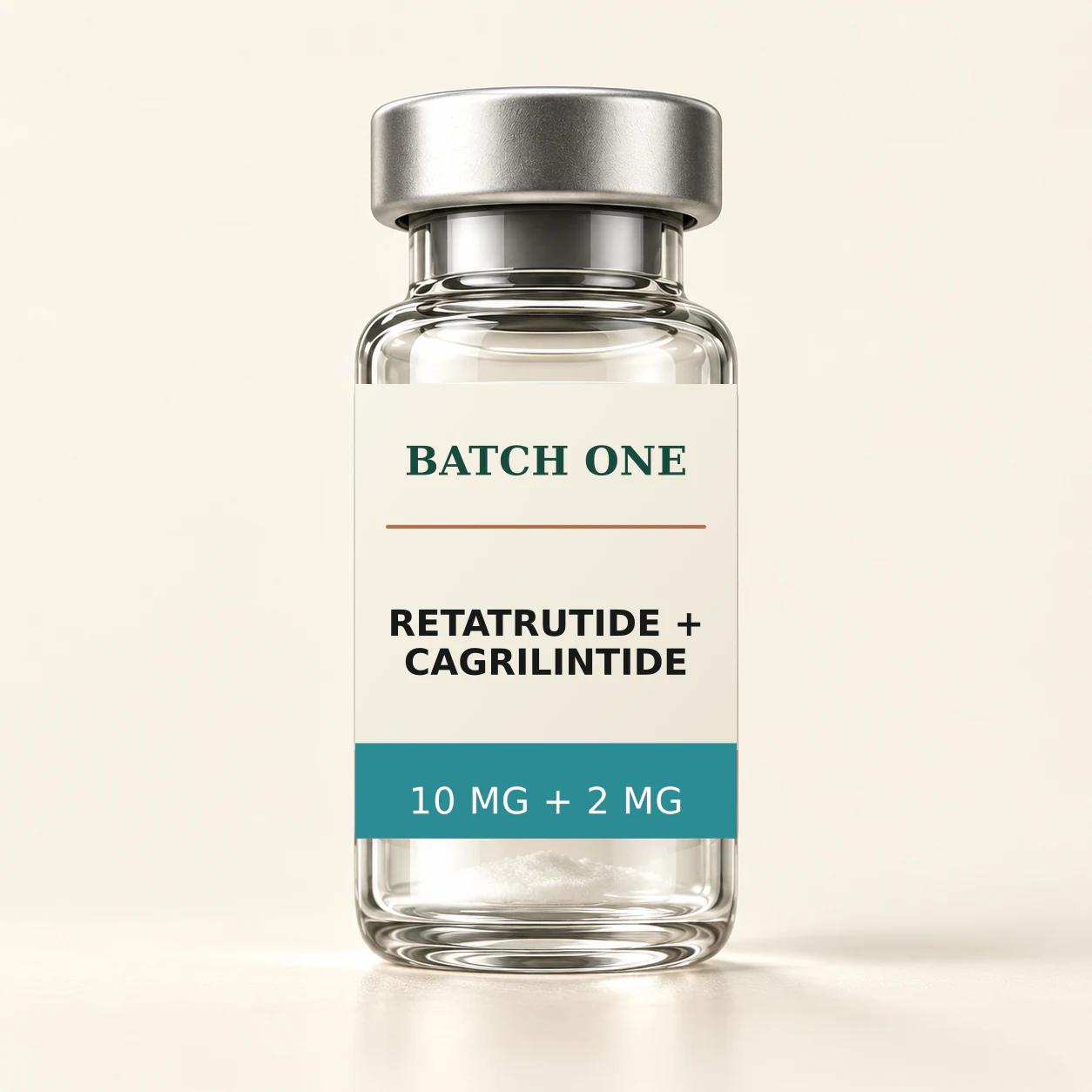 BATCH ONE Retatrutide + Cagrilintide 10 MG + 2 MG research material vial