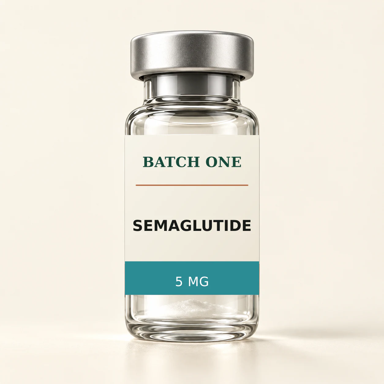 BATCH ONE SEMAGLUTIDE 5 MG research material vial