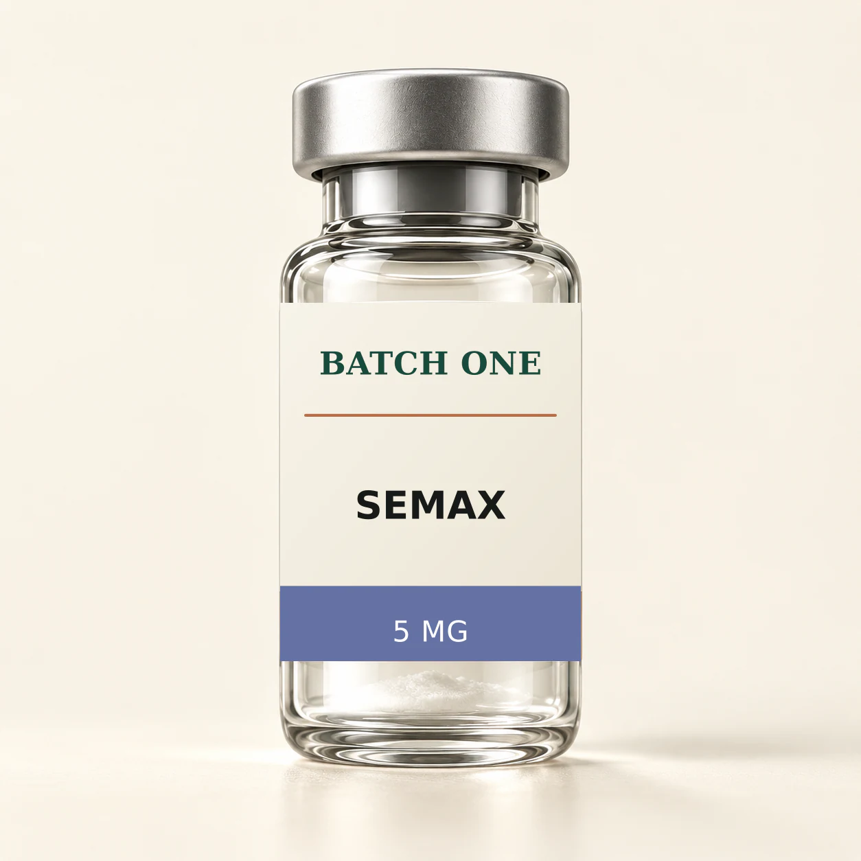 BATCH ONE SEMAX 5 MG research material vial