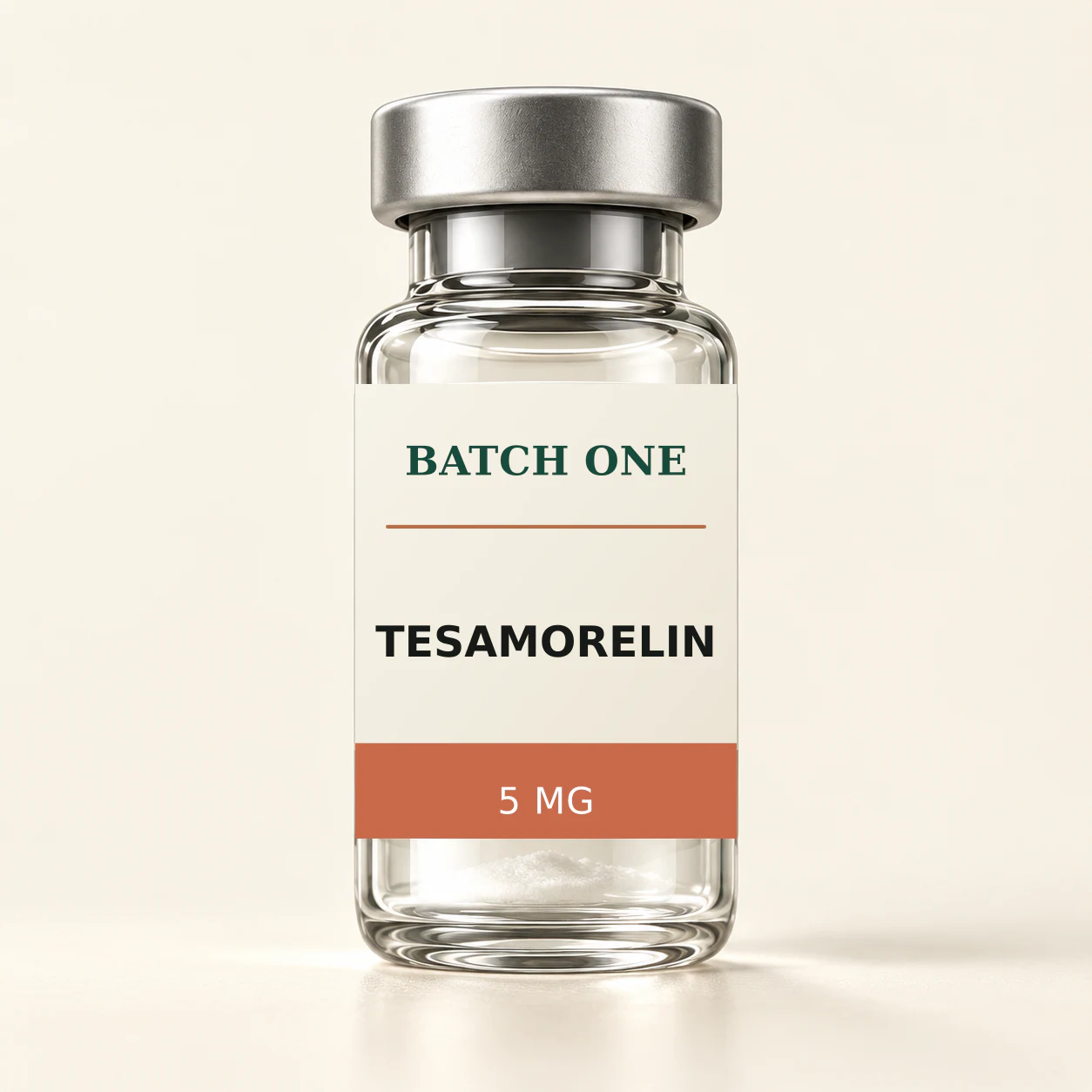 BATCH ONE TESAMORELIN 5 MG research material vial